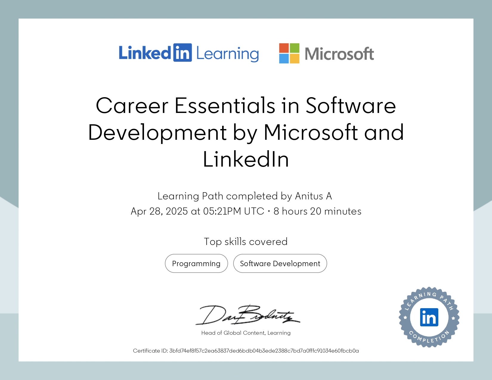 Certificate 3